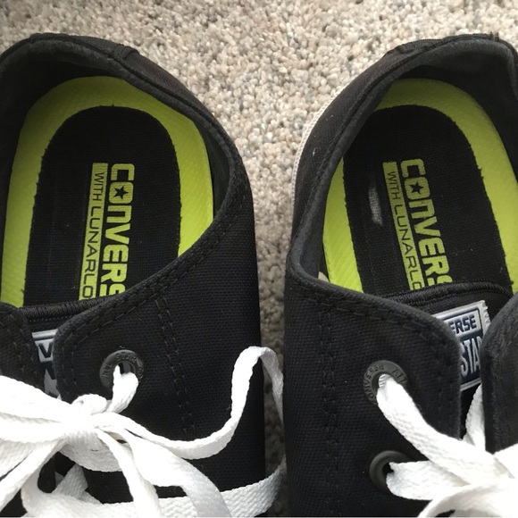 Converse Chuck Taylor II LunarionBlack and White Sneakers. Mens 8 - Picture 14 of 16